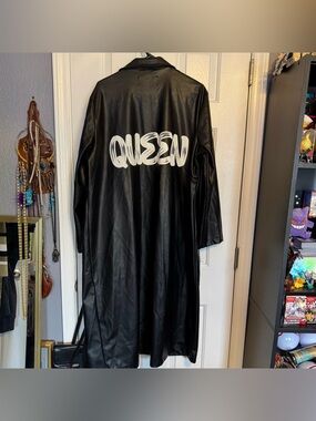 Spoon Jeans Queen Status Only Faux Leather Trench 2XL